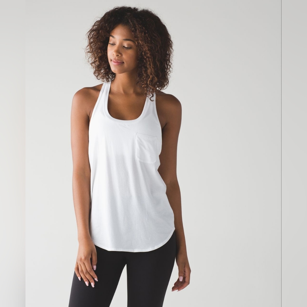 *Flawed* Lululemon Yogi Racer Back III in White